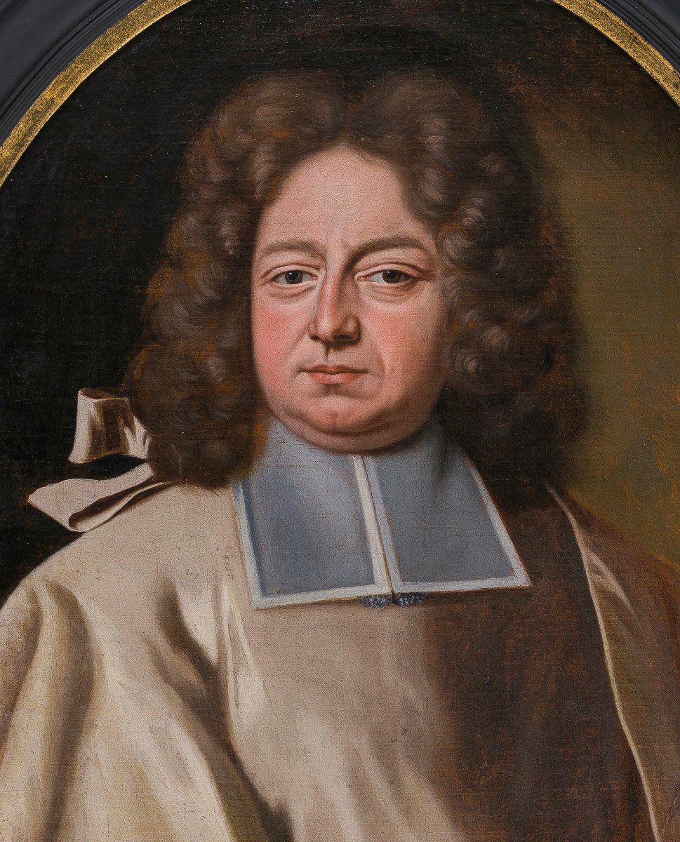 école Hollandaise Du XVIIIe Siècle - Portrait d'Un Gentilhomme, Herman Boerhaave?-photo-3