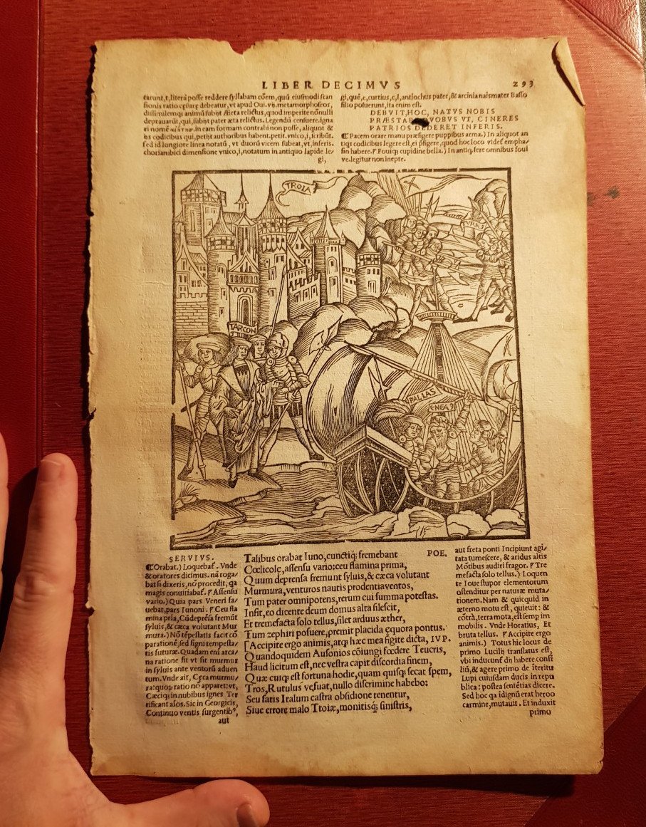 Anonymous Engraver From Strasbourg, Active Around 1500 Aeneas At Troy Woodcut-photo-4