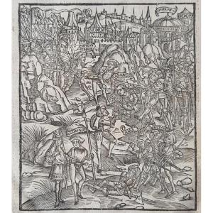 Anonymous Engraver From Strasbourg, Active Around 1500 Agamemnon And Casandra Woodcut