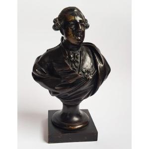 Bronze Bust Of King Louis XVI, Late 18th Or Early 19th Century, Height 21.5 Cm