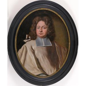 école Hollandaise Du XVIIIe Siècle - Portrait d'Un Gentilhomme, Herman Boerhaave?