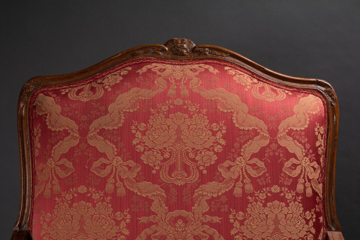 Paire De Fauteuils à Coussin Style Louis XV estampillé Mailfert-photo-3