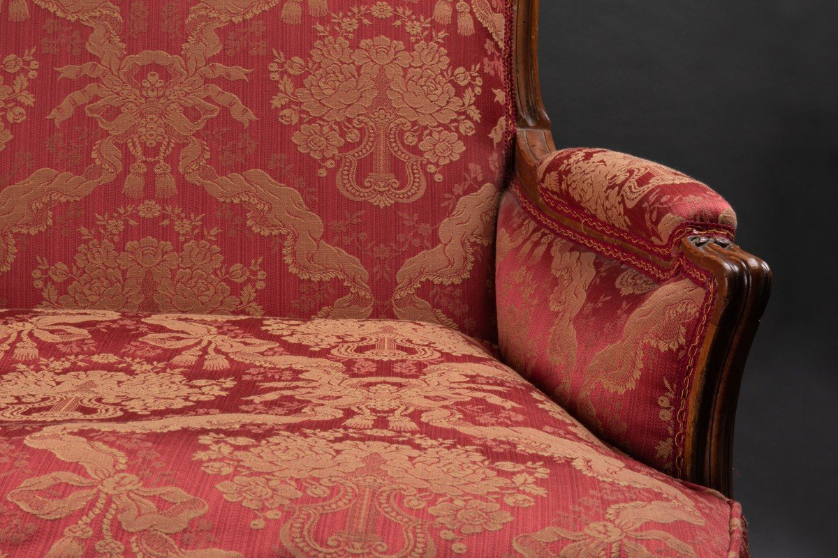 Paire De Fauteuils à Coussin Style Louis XV estampillé Mailfert-photo-1