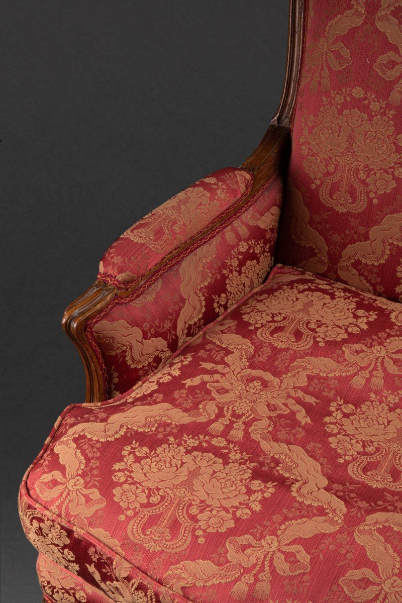 Paire De Fauteuils à Coussin Style Louis XV estampillé Mailfert-photo-2