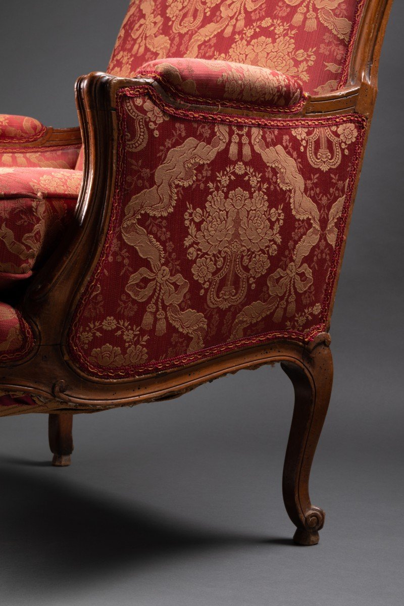 Paire De Fauteuils à Coussin Style Louis XV estampillé Mailfert-photo-4