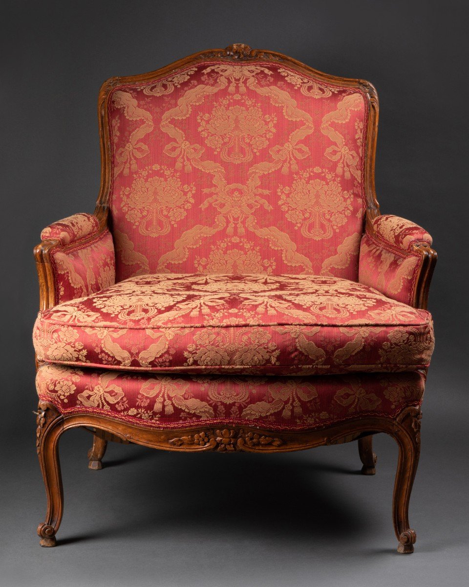 Paire De Fauteuils à Coussin Style Louis XV estampillé Mailfert-photo-8