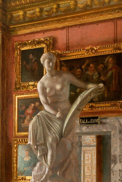 Santi Corsi - l'Intérieure De La Salle De Jupiter Au Palais Pitti-photo-4