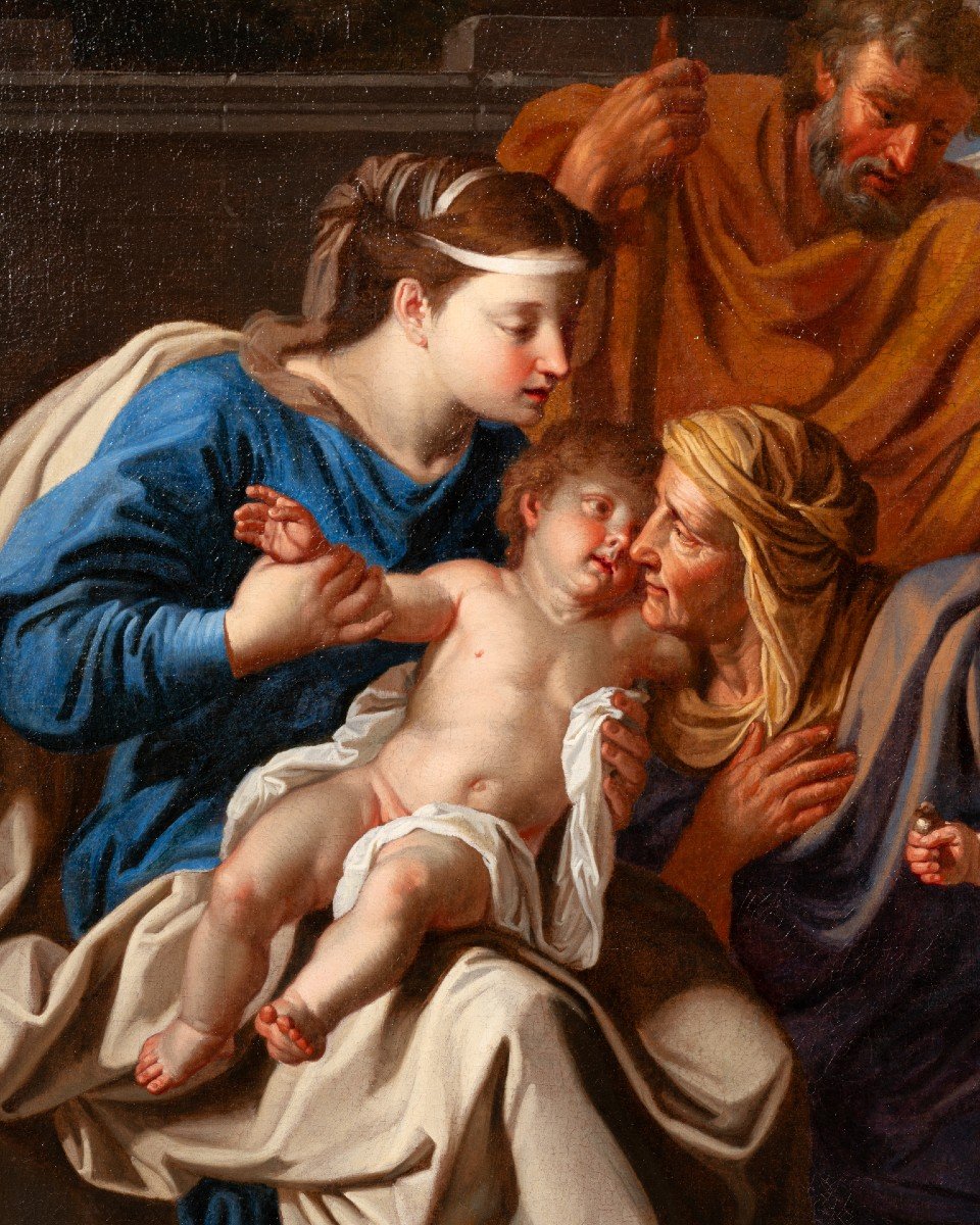 Noël Coypel - Holy Family With Saint Elizabeth And John The Baptist. -photo-1