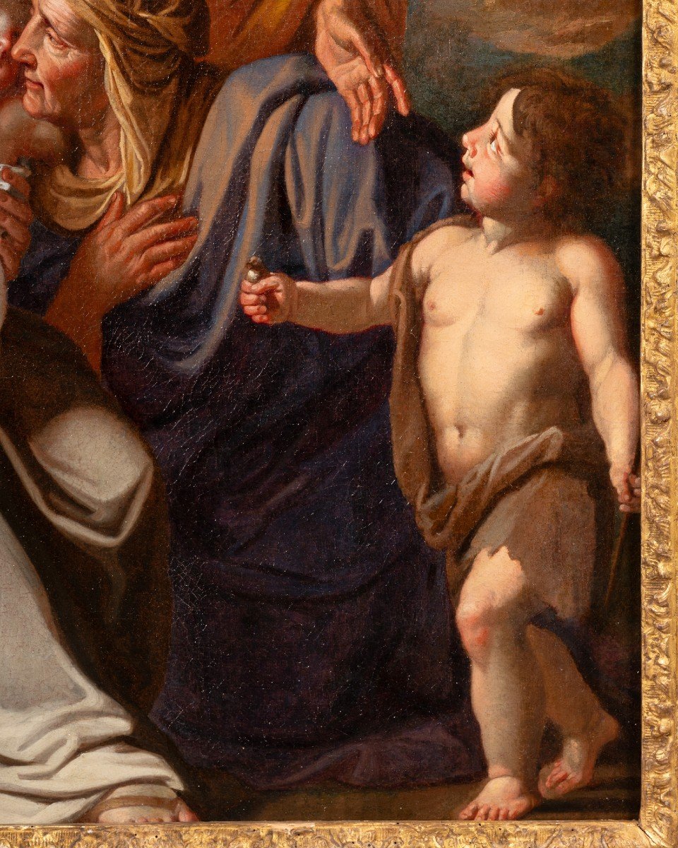 Noël Coypel - Holy Family With Saint Elizabeth And John The Baptist. -photo-2