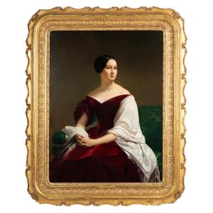 Alexis Joseph Perignon (1808-1882) - Portrait Of A Woman