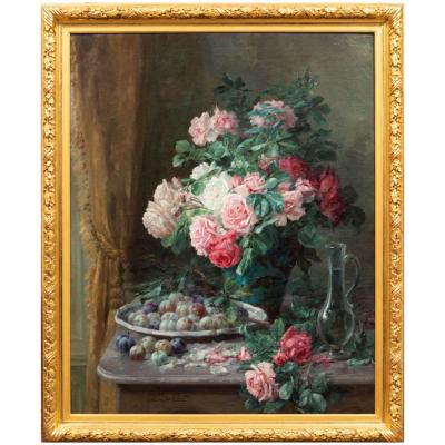 Still Life XIXth Signed Furcy De Lavault (1847-1915)