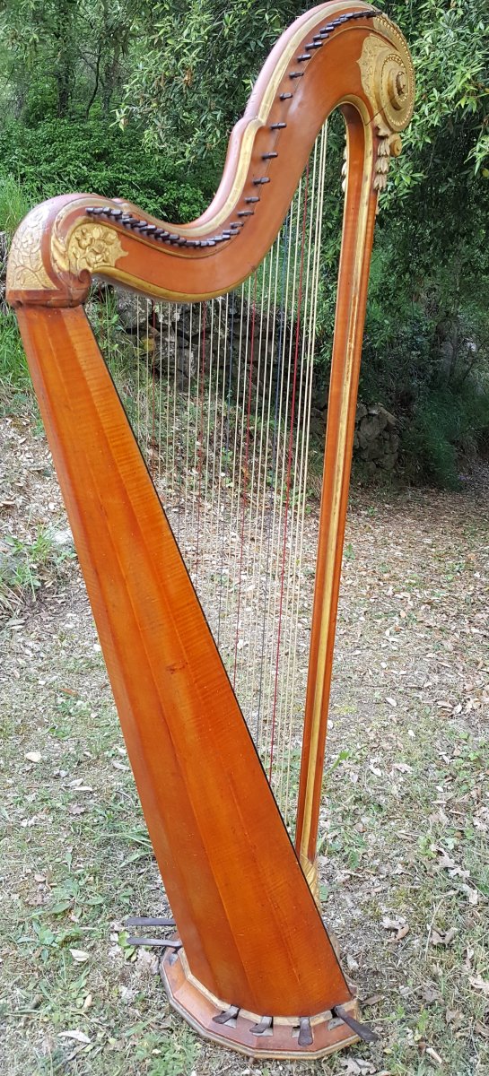 Harpe De Georges Cousineau Vers 1780-photo-4