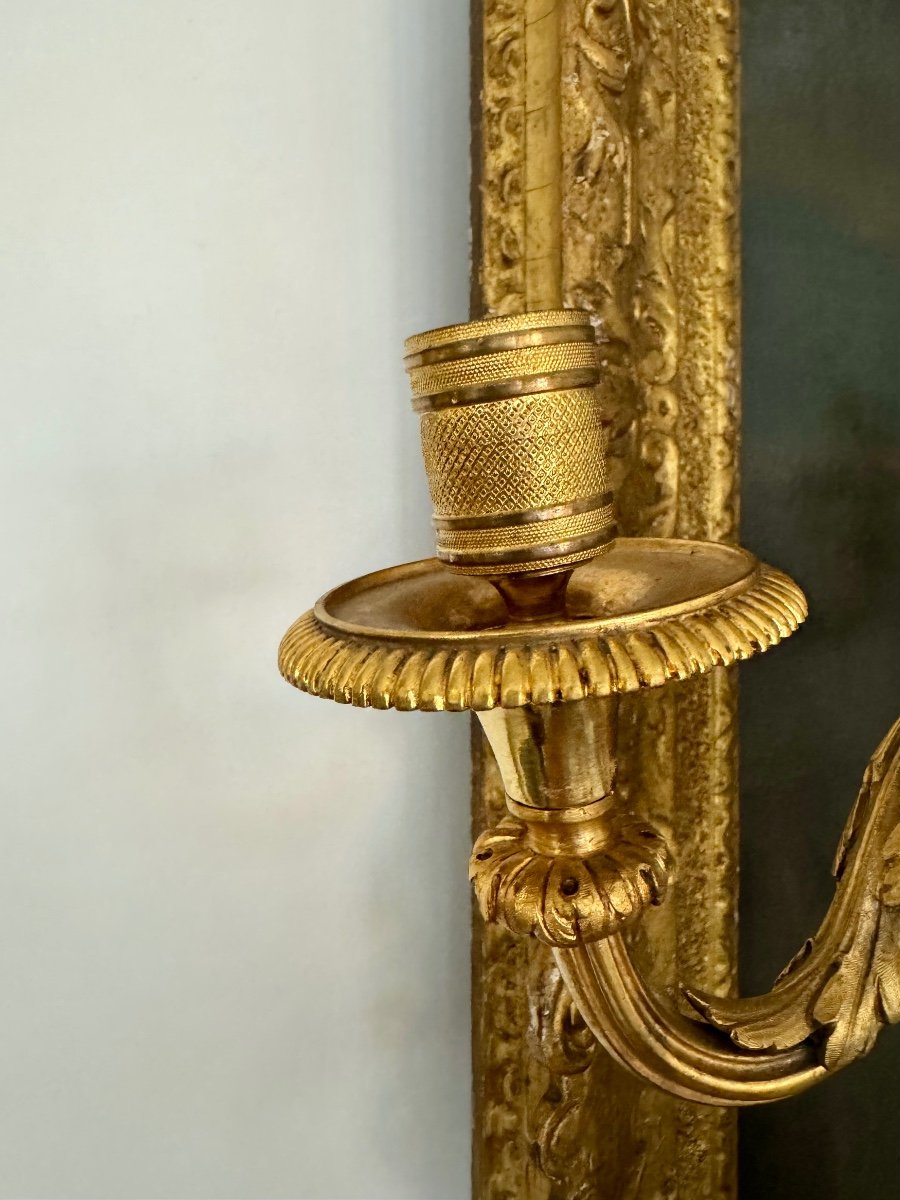 Pair Of Gilt Bronze Candelabra -photo-4