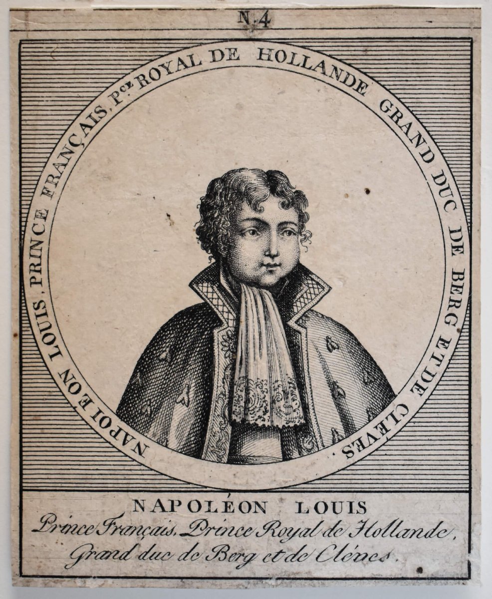 Ecole française du XIXe siècle - Portraits d'époque Napoléon-photo-2