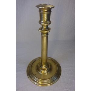 16th Century French Brass Candlestick  