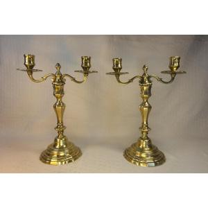 Pair Of 18th Century French Candelabras