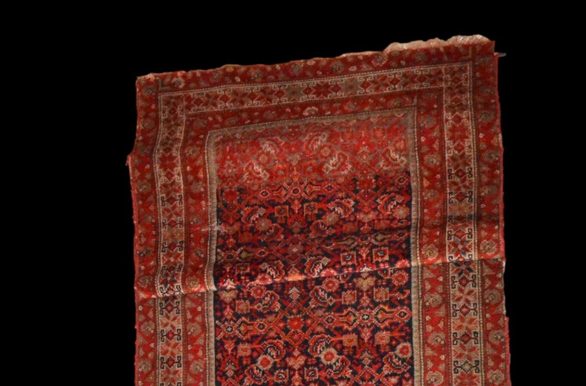 Tapis ancien, galerie Ferahan, 92 cm x 396 cm, laine nouée main, Perse, (iran) fin du XIXème -photo-4