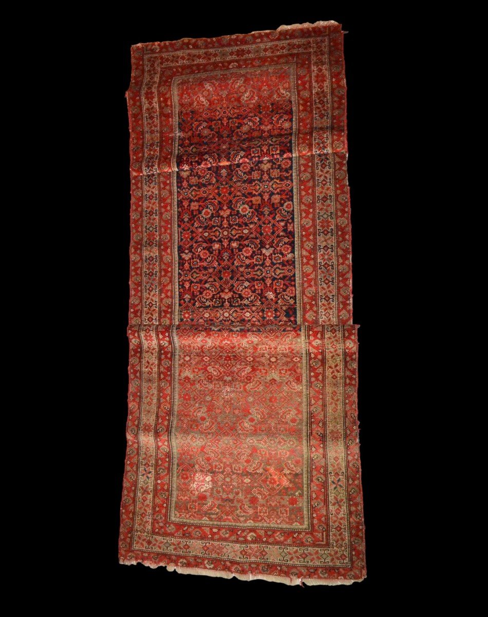 Tapis ancien, galerie Ferahan, 92 cm x 396 cm, laine nouée main, Perse, (iran) fin du XIXème -photo-1