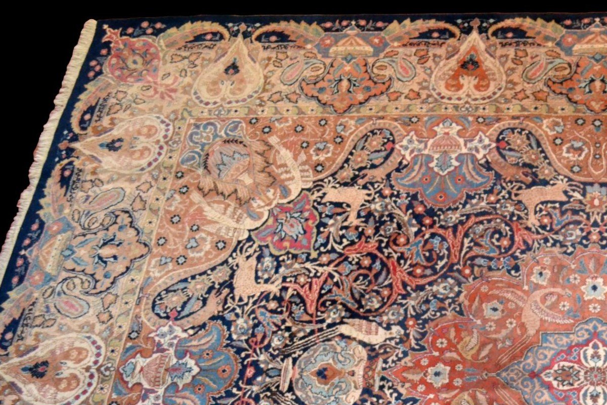 Kashmar Rug, Persian, 309 X 395 Cm, Hand-knotted Wool In Iran, Superb Condition Around 1970 -1980-photo-1