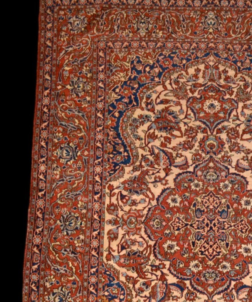 Ancient Isfahan, 19th Century Persia, 144 Cm X 217 Cm, Museum Quality Hand-knotted Wool, Collection-photo-1