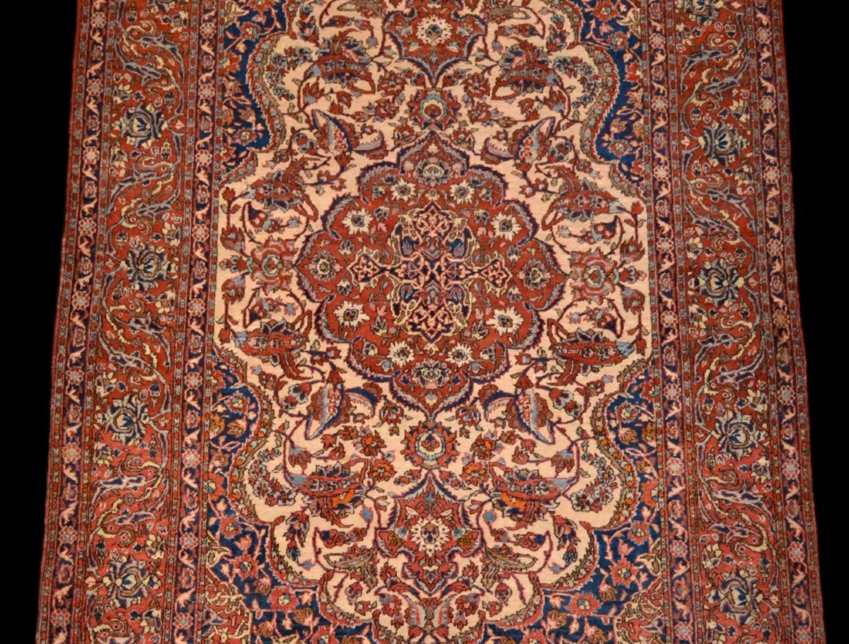 Ancient Isfahan, 19th Century Persia, 144 Cm X 217 Cm, Museum Quality Hand-knotted Wool, Collection-photo-3