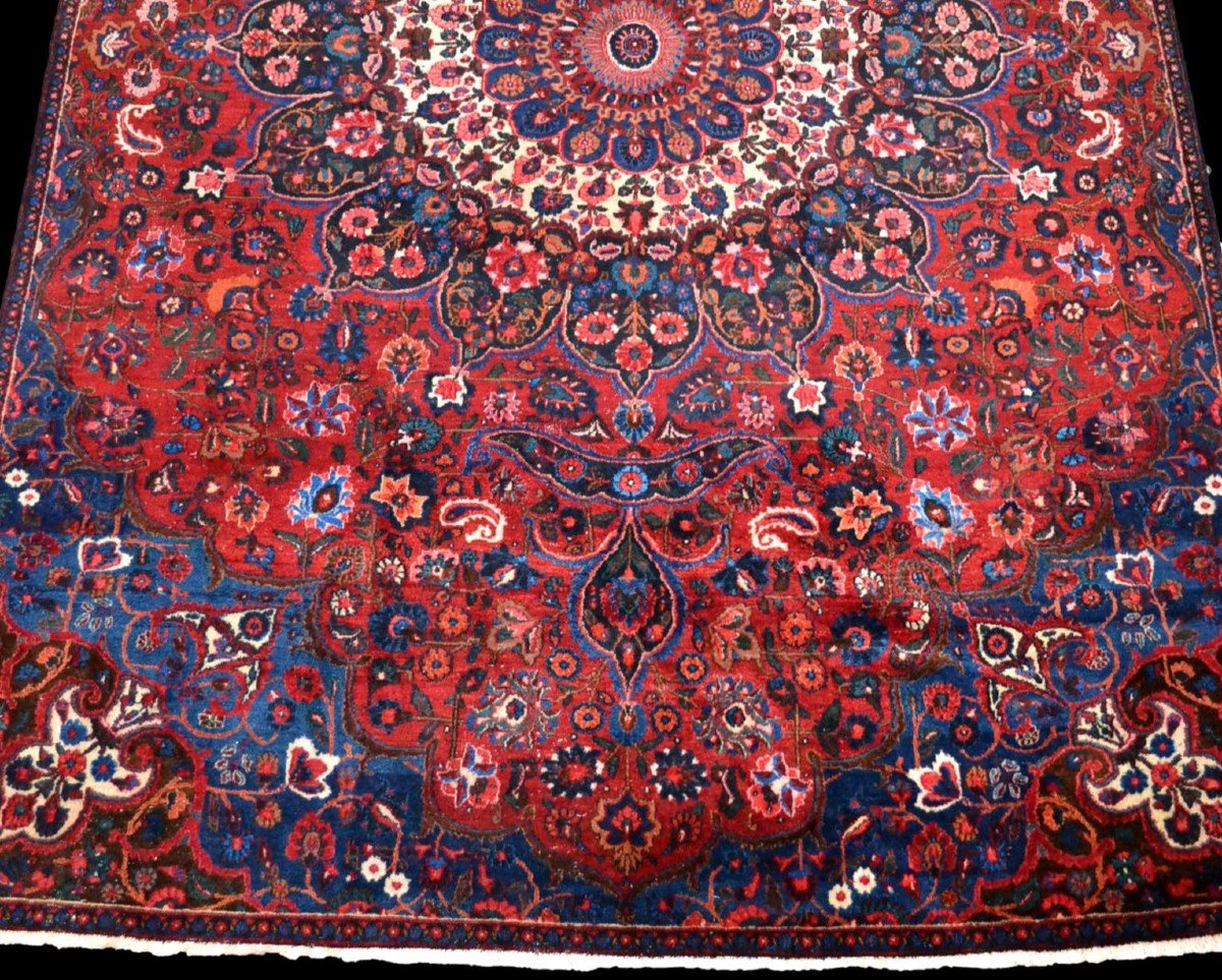 Macchad Rug, Persian, 237 Cm X 350 Cm, Hand-knotted Kork Wool Circa 1960 In Iran, Good Condition-photo-5