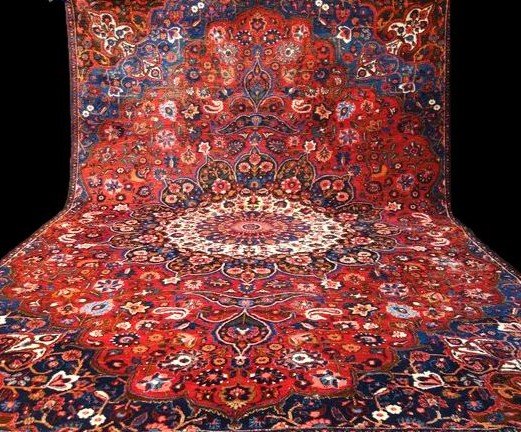 Macchad Rug, Persian, 237 Cm X 350 Cm, Hand-knotted Kork Wool Circa 1960 In Iran, Good Condition