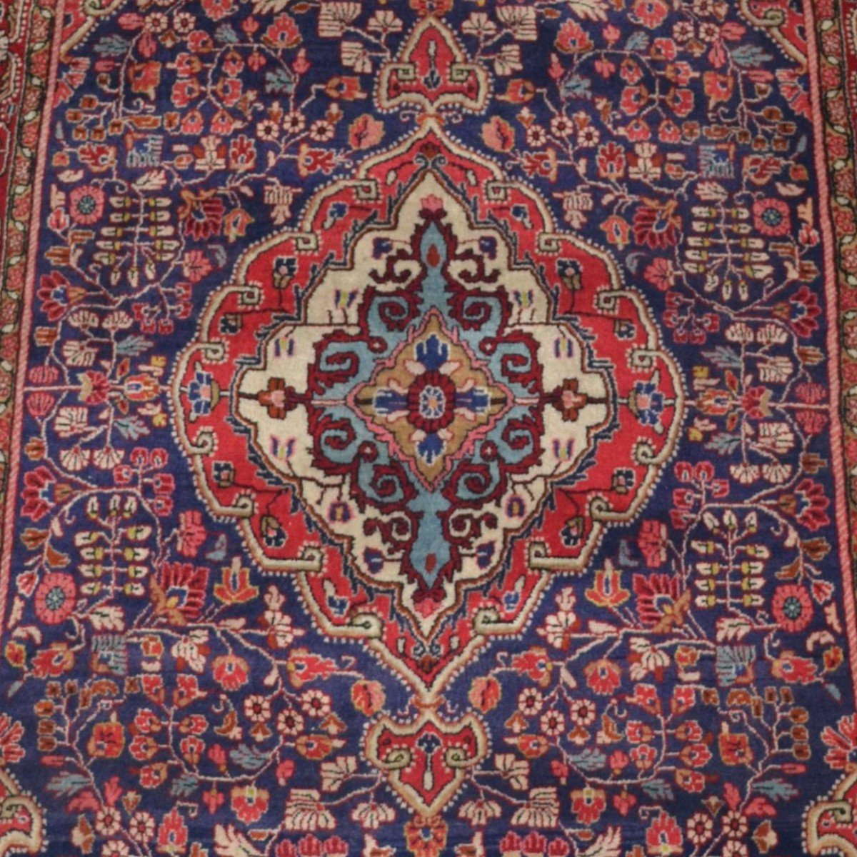 Sarouk Rug, 128 Cm X 215 Cm, Kork Wool Hand Knotted In Iran Circa 1980 In Perfect Condition-photo-6