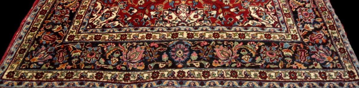 Persian Macchad, 137 Cm X 230 Cm, Hand-knotted Wool In Iran Around 1950-1960 In Good Condition-photo-5