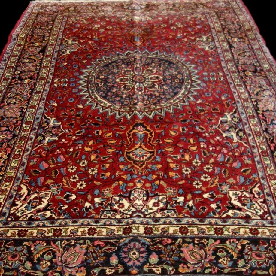 Persian Macchad, 137 Cm X 230 Cm, Hand-knotted Wool In Iran Around 1950-1960 In Good Condition
