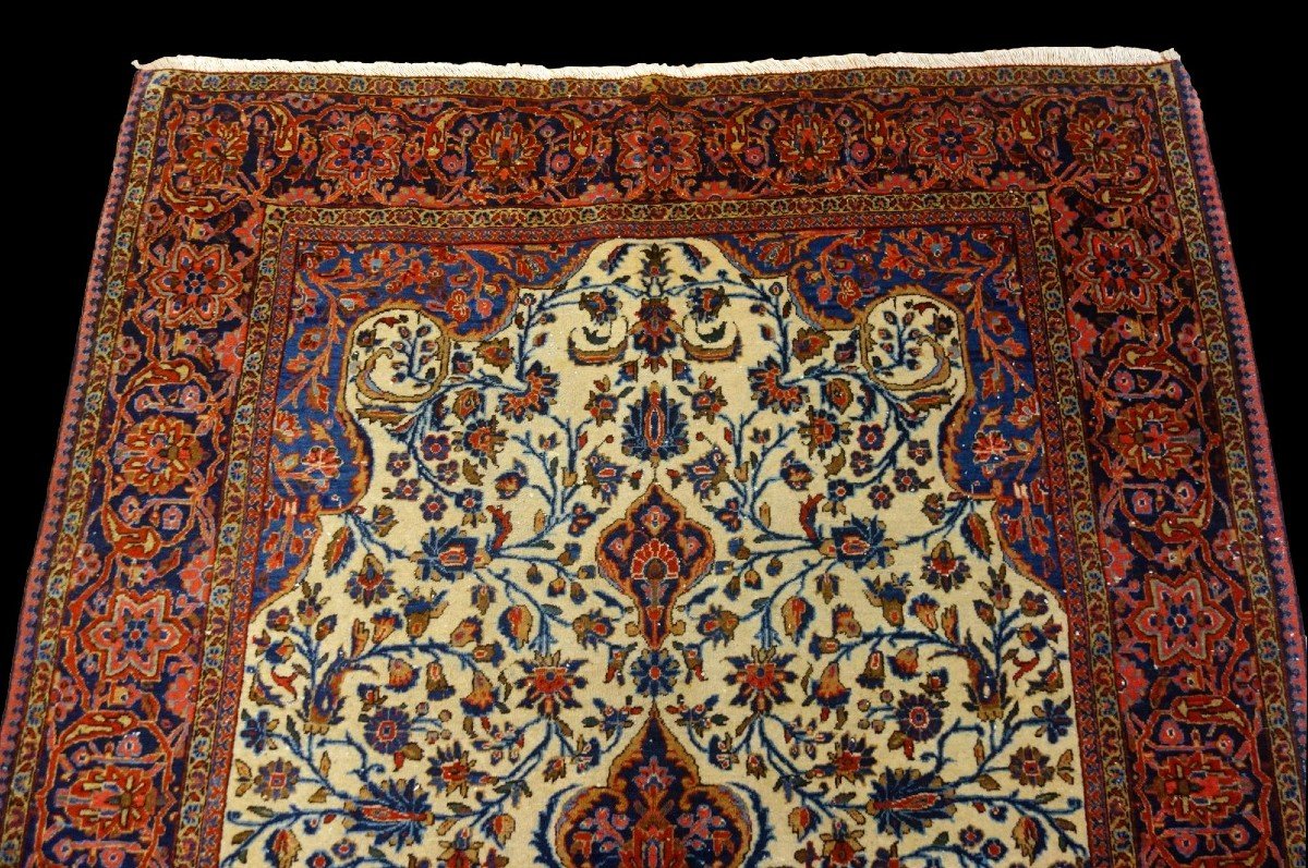 Kashan, 127 X 204 Cm, Hand-knotted Wool In Iran, First Part Of The 20th Century, Very Good Condition-photo-4