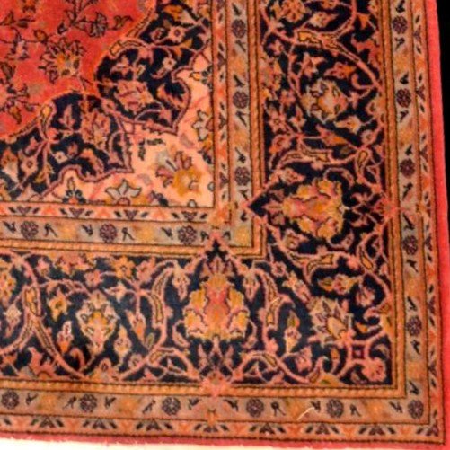 Workshop Kashan Signed, 140 Cm X 215 Cm, Hand-knotted Wool In Iran, 1950-1960, Superb Quality-photo-7