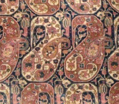 Tabriz, décor de Botehs, 165 cm x 288 cm, laine nouée main en Iran vers 1960, tapis de qualité-photo-6