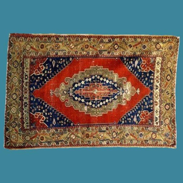 Kutaya ancien, beauté Ottomane, 111 x 165 cm, laine & soie, Anatolie, seconde partie du XIXème-photo-5