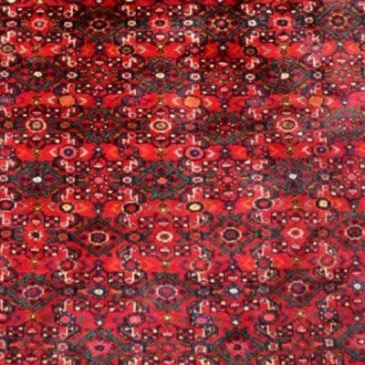 Hamadan Rug, Abrash, 213 Cm X 305 Cm, Hand-knotted Wool In Iran Circa 1980 In Very Good Condition-photo-5