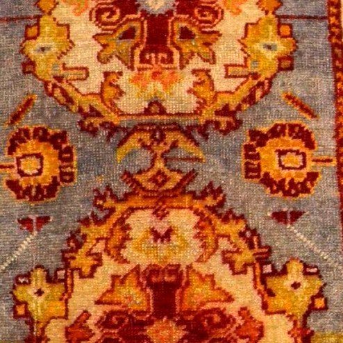 Old Yastik Circa 1900, 54 X 86 Cm, Welcome Mat, Hand-knotted Wool In Anatolia, Turkey-photo-4