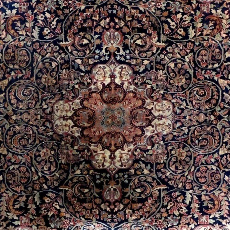 Bidjar Rug, 210 Cm X 250 Cm, Hand-knotted Wool, Indo-persian Circa 1980 In Perfect Condition-photo-2