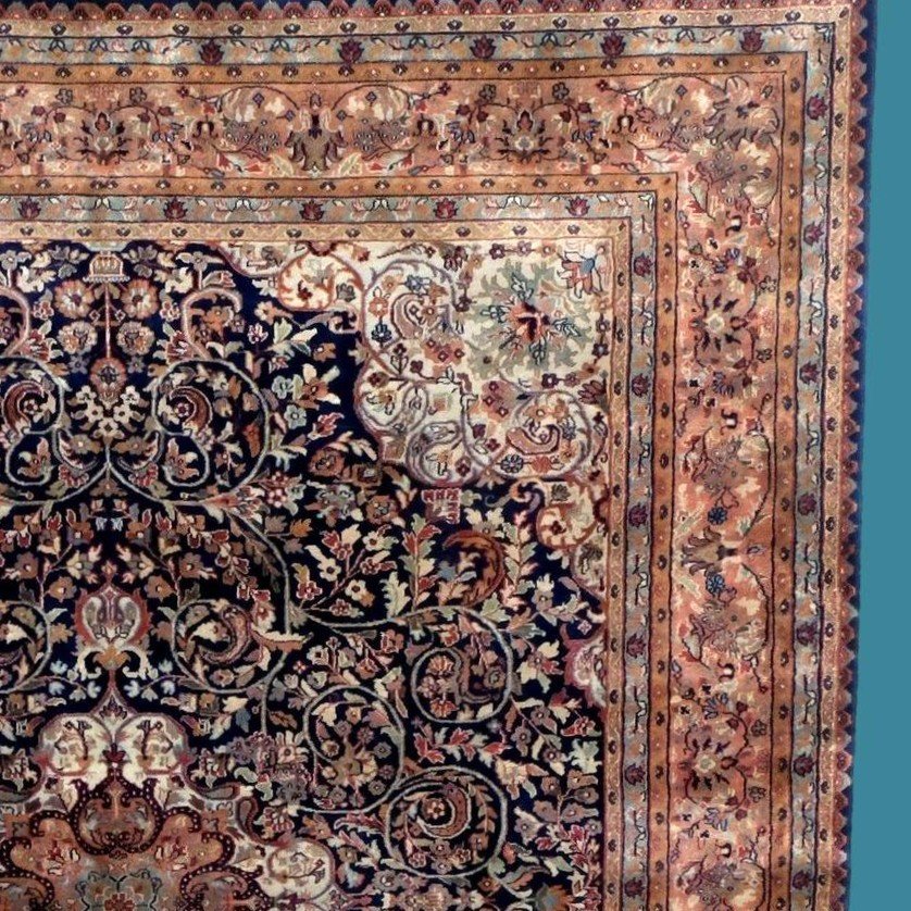 Bidjar Rug, 210 Cm X 250 Cm, Hand-knotted Wool, Indo-persian Circa 1980 In Perfect Condition-photo-4