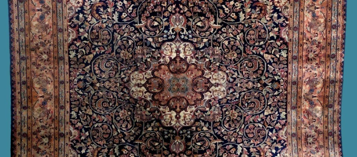 Bidjar Rug, 210 Cm X 250 Cm, Hand-knotted Wool, Indo-persian Circa 1980 In Perfect Condition-photo-1