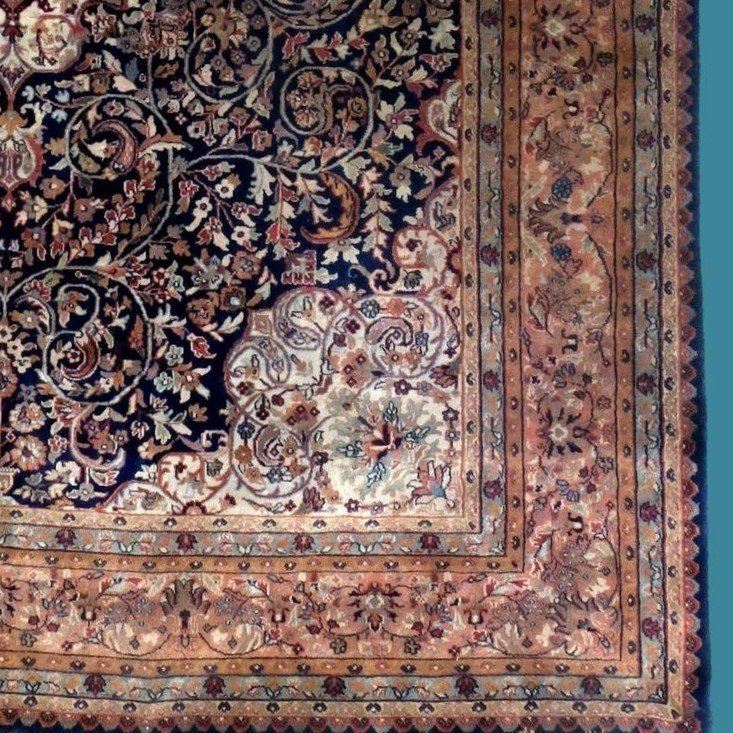 Bidjar Rug, 210 Cm X 250 Cm, Hand-knotted Wool, Indo-persian Circa 1980 In Perfect Condition-photo-3