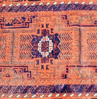 Caucasian Rug, 108 X 193 Cm, Before 1950, Hand-knotted Wool On Wool, Azerbaijan, Karakashly-photo-4