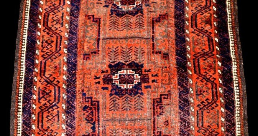 Caucasian Rug, 108 X 193 Cm, Before 1950, Hand-knotted Wool On Wool, Azerbaijan, Karakashly-photo-2