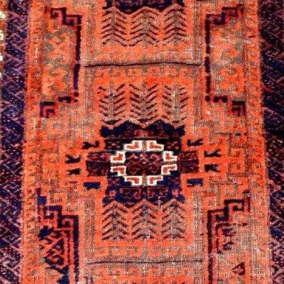 Caucasian Rug, 108 X 193 Cm, Before 1950, Hand-knotted Wool On Wool, Azerbaijan, Karakashly-photo-6