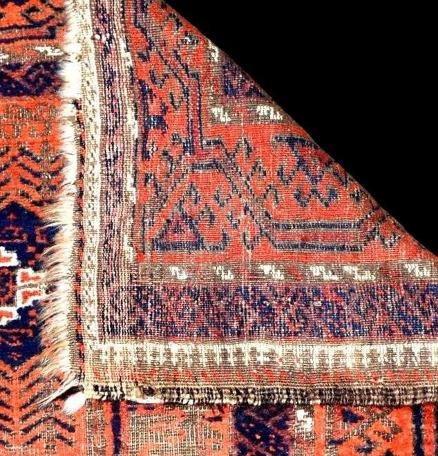 Caucasian Rug, 108 X 193 Cm, Before 1950, Hand-knotted Wool On Wool, Azerbaijan, Karakashly-photo-7