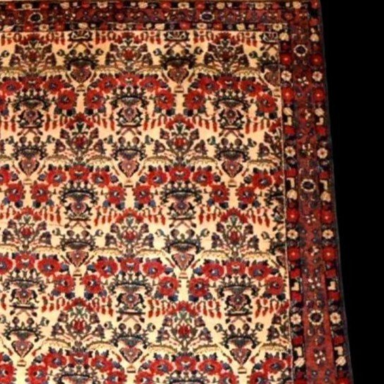 Old Abadeh Rug, 162 Cm X 220 Cm, Hand-knotted Wool, Iran Circa 1930 - 1940, In Very Good Condition-photo-4