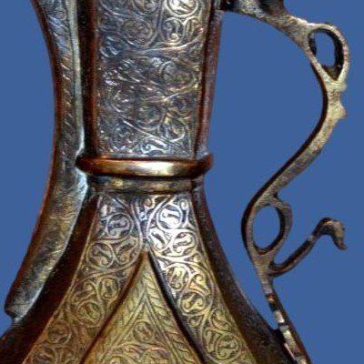 Brass Ewer Engraved With Epigraphic Decorations, Uzbekistan, Central Asia, 19th Century-photo-2