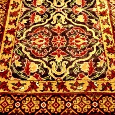 Tapis Malayer ancien, 103 x 192 cm, laine nouée main en Iran, Perse, vers 1900-1920, bel état-photo-5