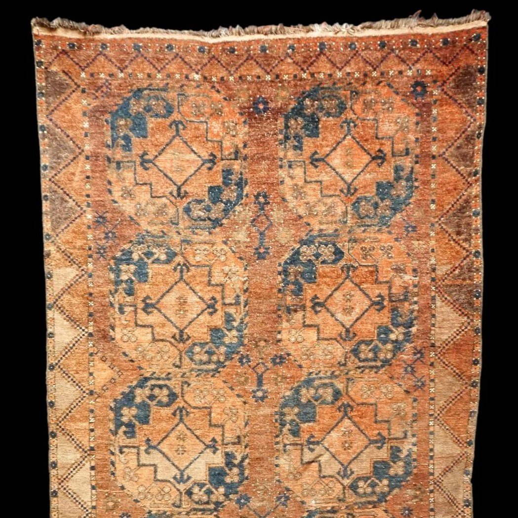 Tekké Rug From The Saryk-ersari, Wool On Wool, 132 X 233 Cm, Hand-knotted, Turkmenistan, 19th C-photo-4