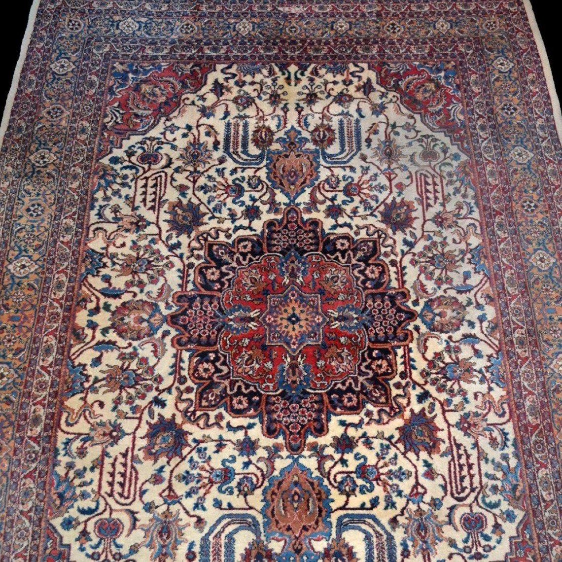 Macchad Rug, Persian, 262 X 390 Cm, Hand-knotted Kork Wool, 1980, Iran, Very Good Used Condition-photo-3