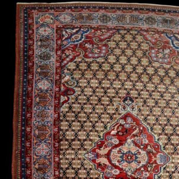 Kolyach Rug, 152 Cm X 235 Cm, Persian In Hand-knotted Wool In Iran Circa 1980, In Very Good Condition-photo-3